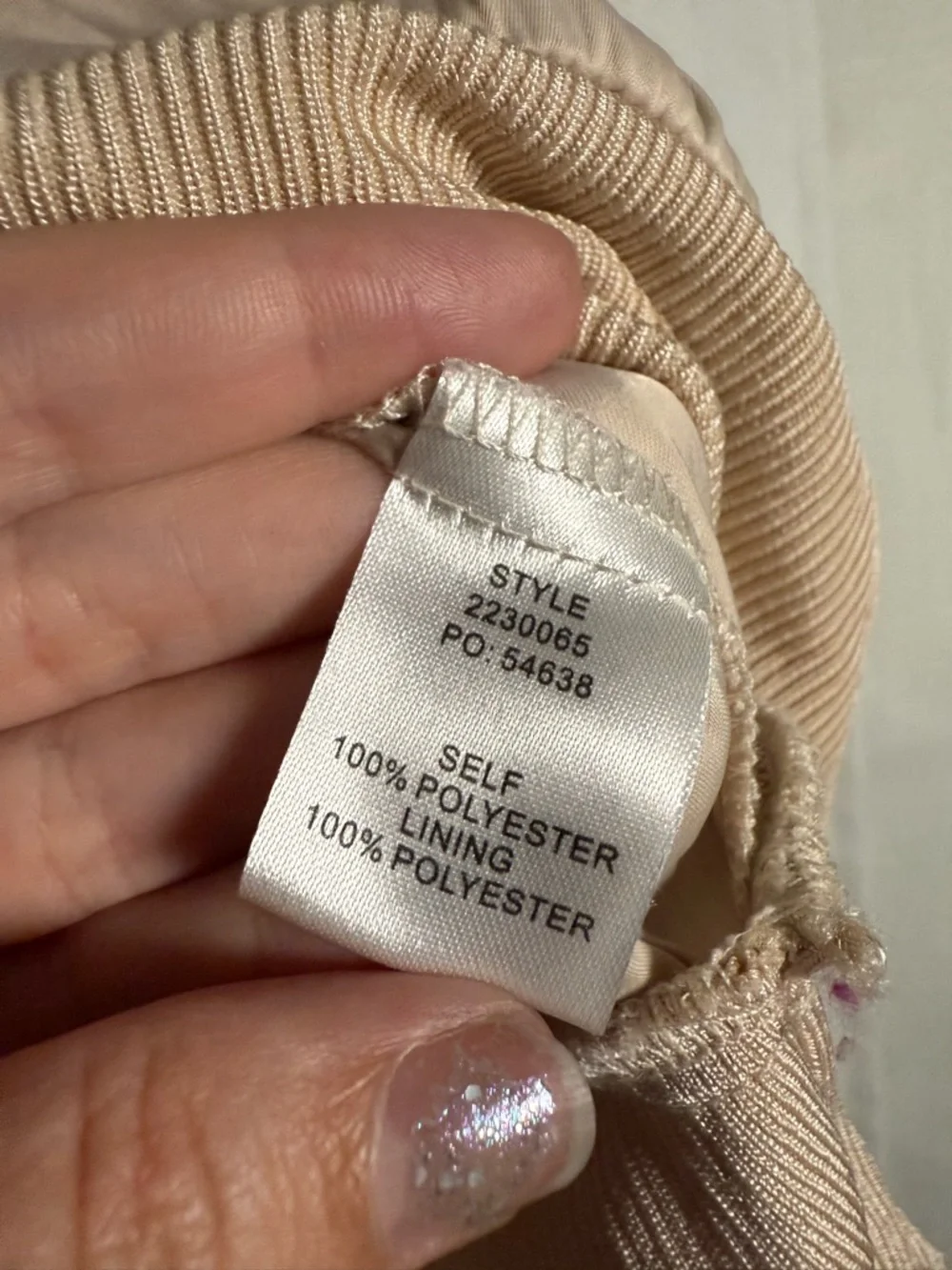 Anthropologie Current Air Blush Tan Satin Short Sleeve Surplice Blouse Size XS - Picture 6 of 8